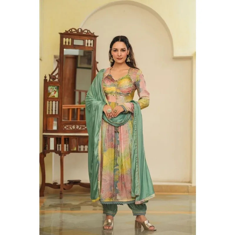 Wedding Indian Dress Salwar Kameez Party Wearing Pakistani Sheer Dress