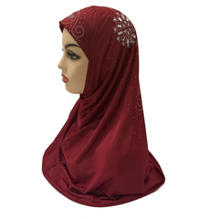 beautiful big gilrs or adult muslim hijab with stones