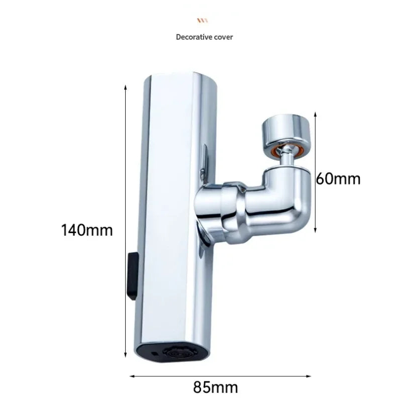 360° Swivel Waterfall Faucet Extension Adapter Sprayer