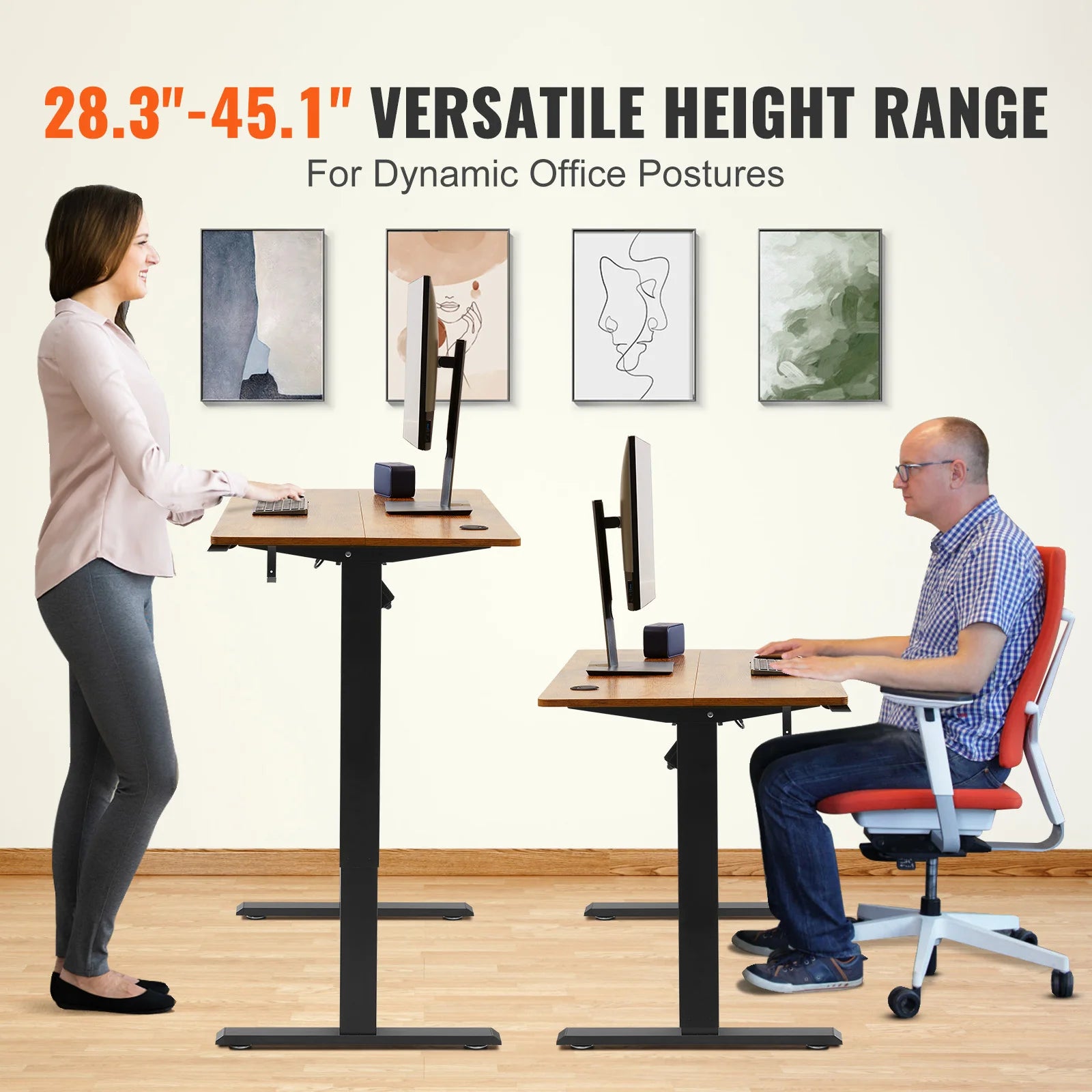 VEVOR Electric Standing Desk Height Adjustable Standing Desk