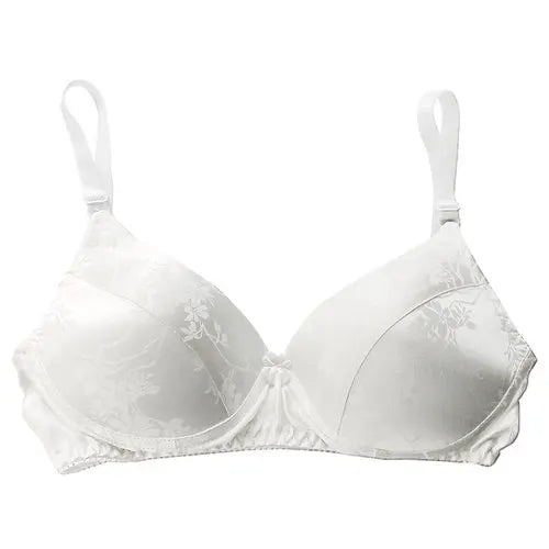 Good quality, affordable, breathable silk bra, thin, without steel rings, inside and outside