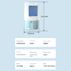 Portable Air Conditioner Fan 3 Speeds Mini Air Cooler Small Air Conditioner