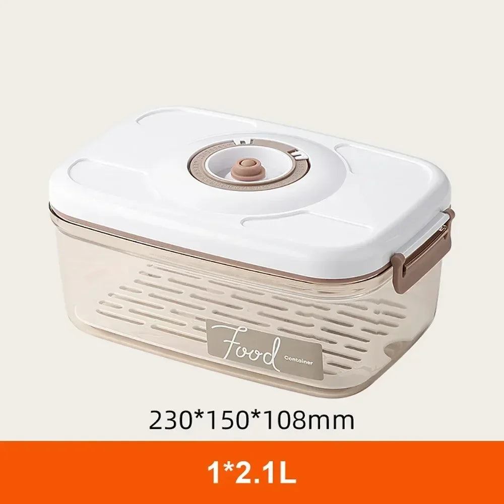 Kitchen High-Capacity Food Storage Container, Vacuum Preservation Box, Electric Suction Storage Box