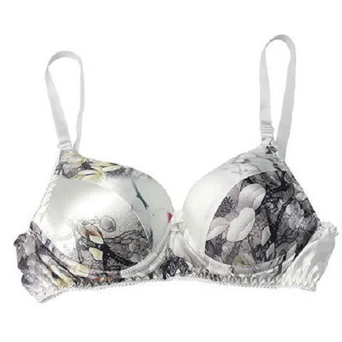 Good quality, affordable, breathable silk bra, thin, without steel rings, inside and outside