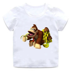 Donkey Kong Country Graphic Cartoon Kids T-Shirts