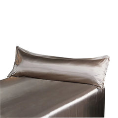 Summer Satin long Double pillowcase 48x150cm Twin Pillow 45x120cm solid Pillow cover