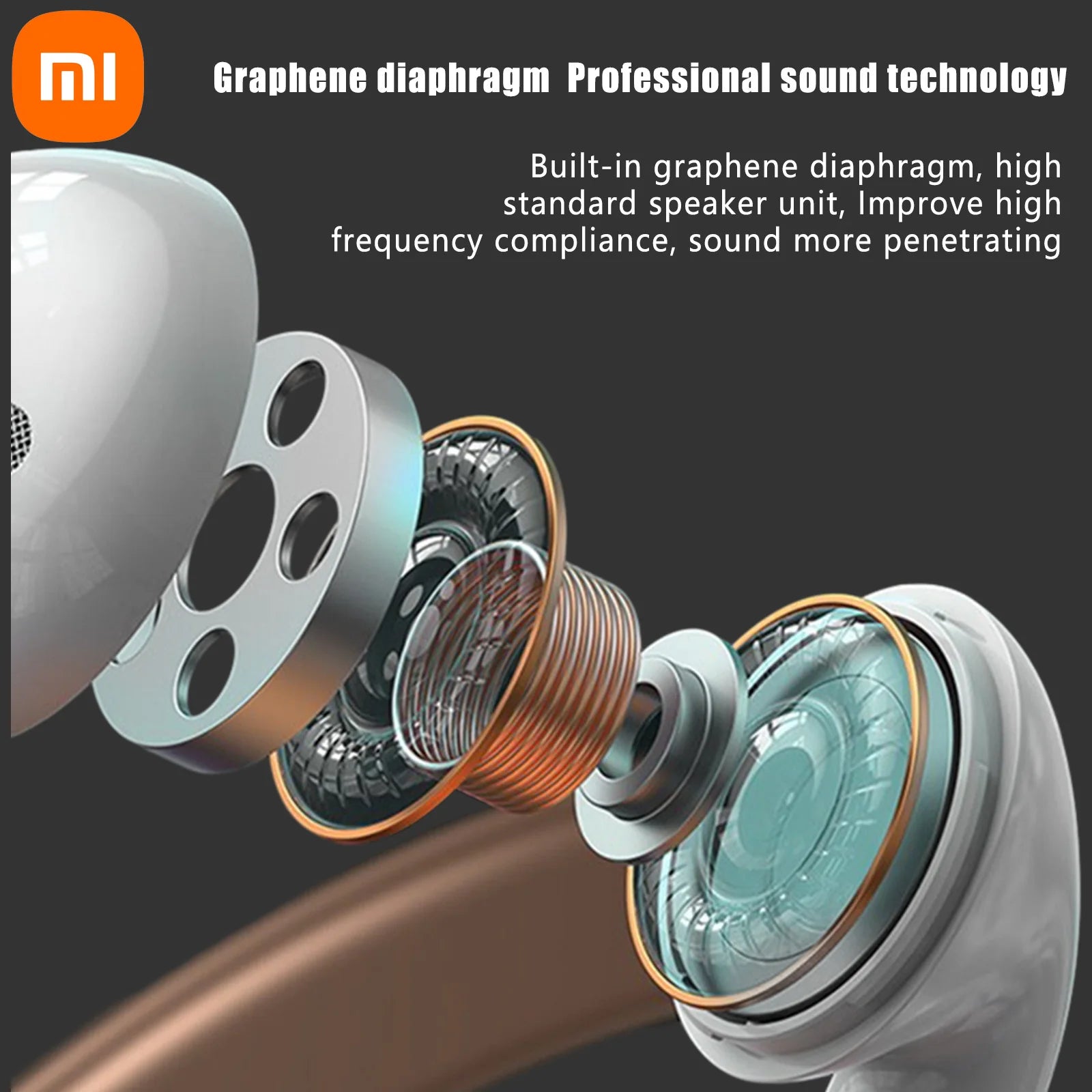 XIAOMI AP05 True Wireless Earphone Buds5 HIFI Stereo Sound Bluetooth5.3 Headphone