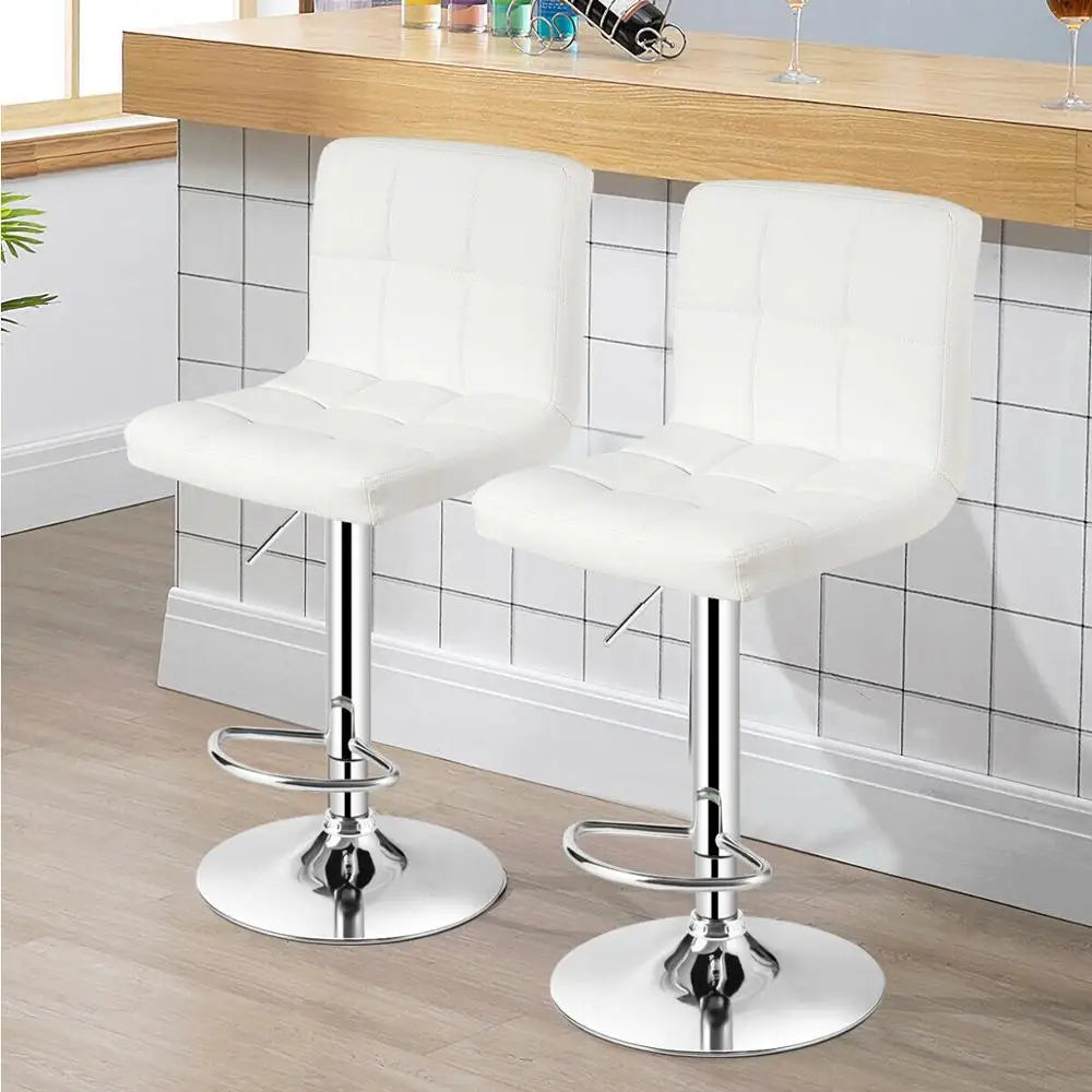 Bar Stools PU Leather Swivel Kitchen Counter Pub Chair