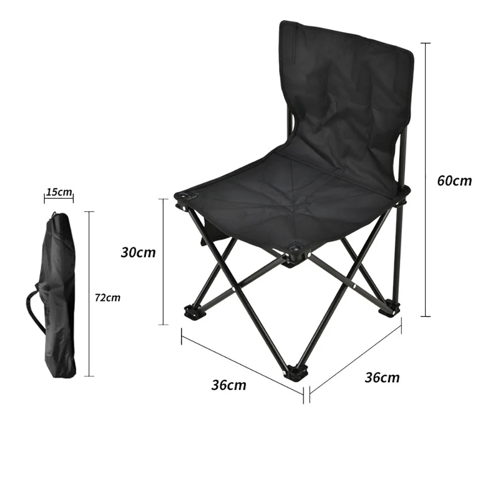 Beach Chair Outdoor Folding Chairs Ergonomic Design Sitting for a Long Time Is Not Tiring X Shaped Steel Pipe Support