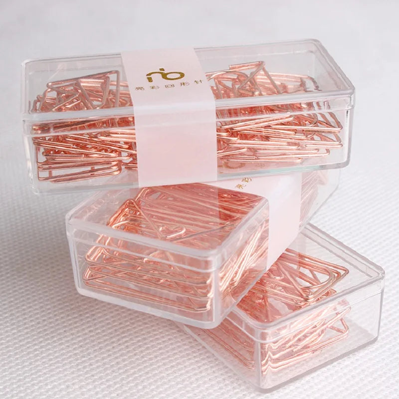 Office Accessories Rosegold Paper Clips Decorative