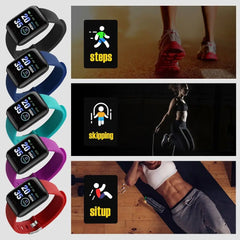 116plus Smart Bracelet 1.44 Screen Heart Rate And Blood Pressure Monitoring D13 Exercise Meter Step Health 116S Smart Bracelet