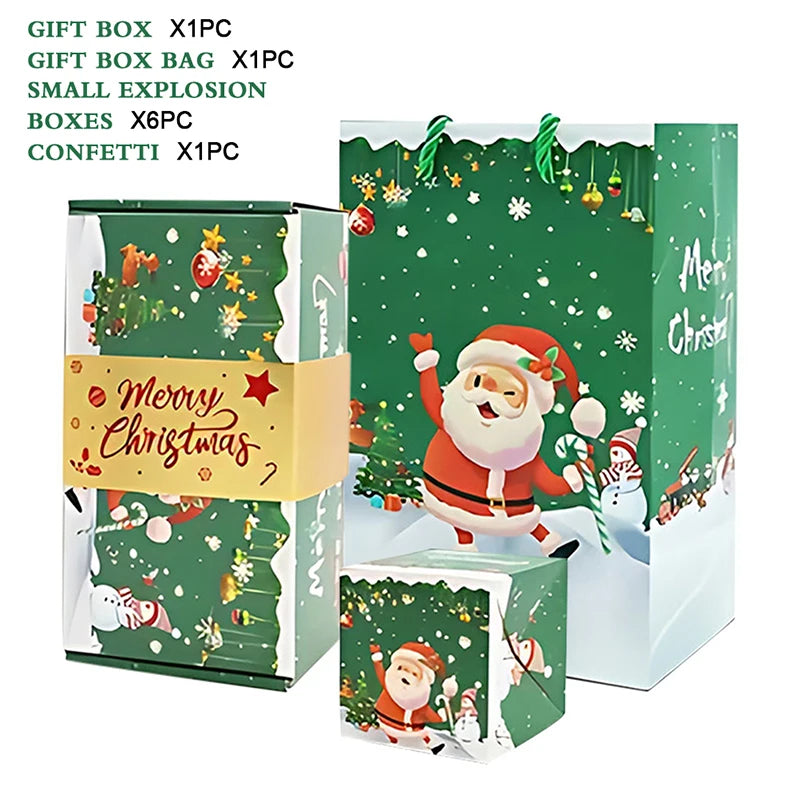 Creative Christmas Gift Box DIY Folding Paper Box Money Birthday Surprise Bounce Box