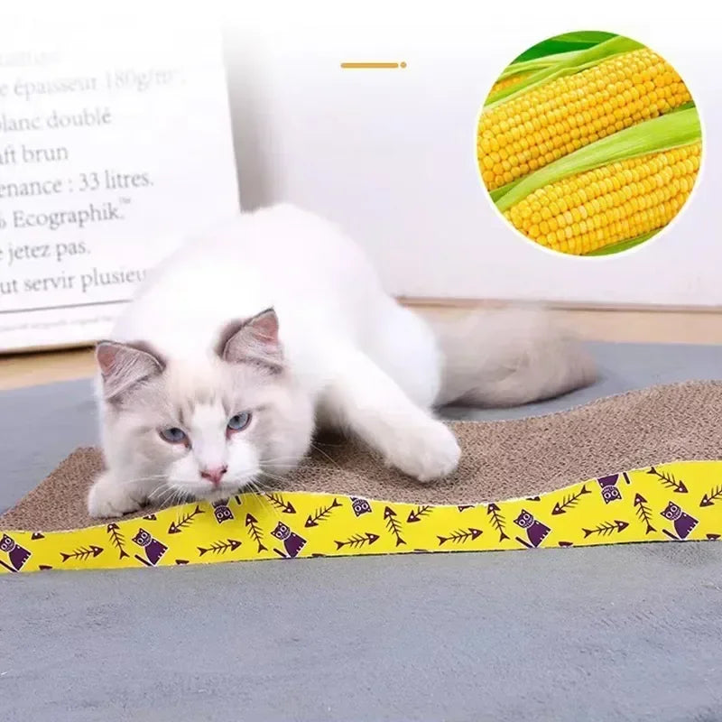 Nails Board Cats Toys Corrugated Scratching Furniture Interactive Pad Scratcher Toy Cardboard Protecting Pet Grinding