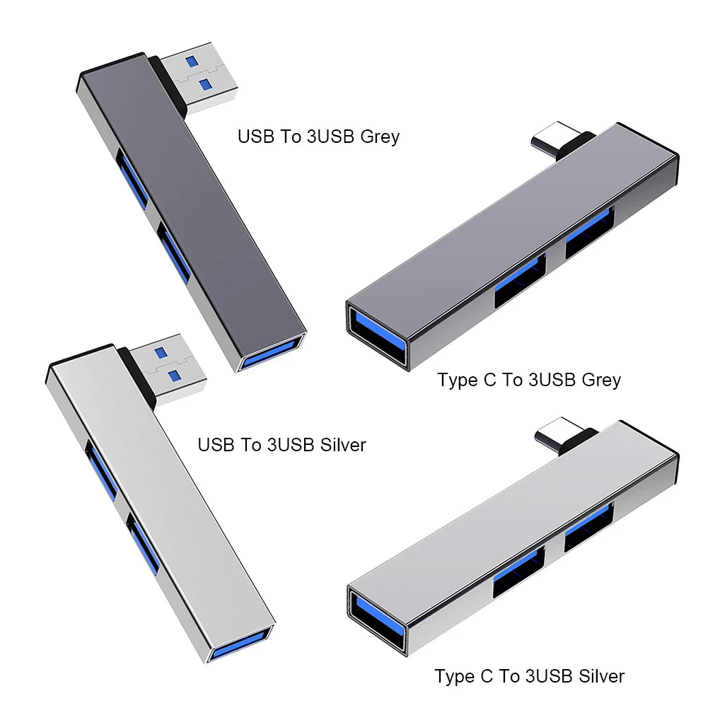 USB HUB Type C HUB OTG USB 3.0/Type-C 3.0 To 3 USB USB Splitter Hub