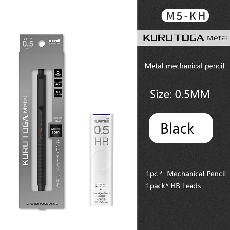 Pencil M5-KH 0.5mm Lead More Stable Black Technology Rotation High End Lapices For School Office