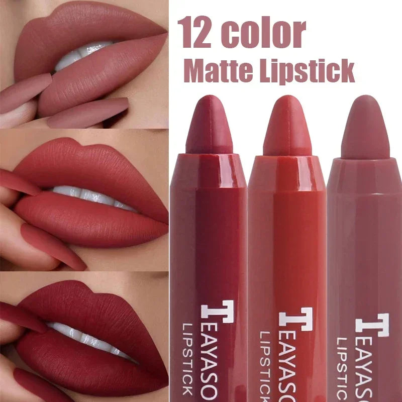 Waterproof Matte Lipliner Pencil Red Contour Tint Lipstick