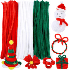 Christmas Pipe Cleaner Craft Kit DIY Creative Crafts Christmas Decoration Supplies for Indoor and Outdoor Decoration