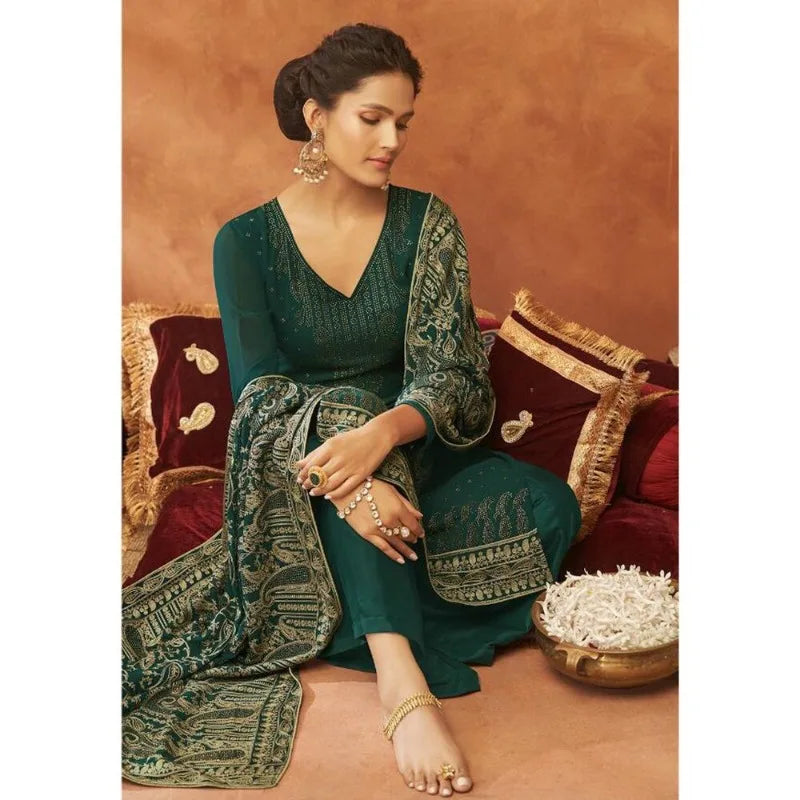 Stitched Pakistani Designer Salwar Kameez Plazzo Dresses Beautiful Indian Suits