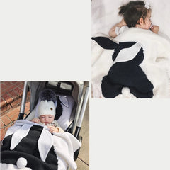 Blanket Newborn Cute Big Rabbit Ear Blanket