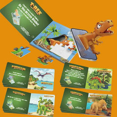 AR Dinosaur Puzzle Cartoon Animal Puzzle Toy Kids Early Education Toy
