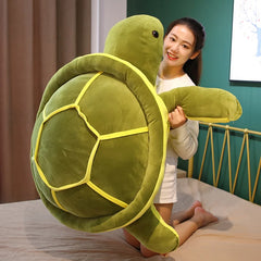 80cm Giant Lovely Tortoise Plush Toy Animal Dolls Stuffed Soft Animal Sea Turtle Pillow