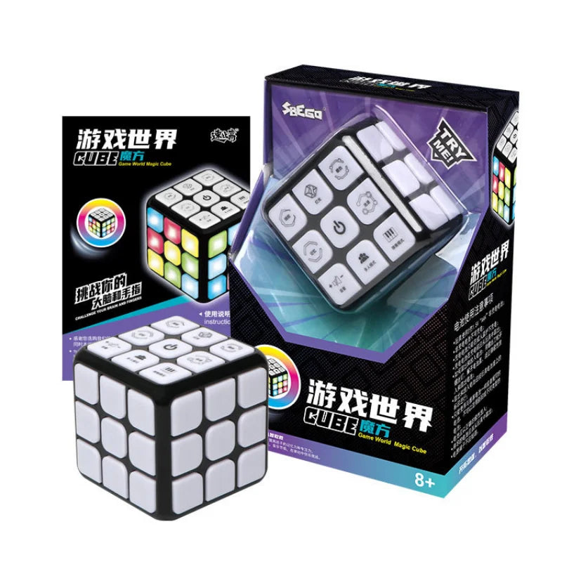 Magic Cube Educational Toys Pass The Threshold Sound Light Antistress Electronic Music Game Interactive Toys for Kids