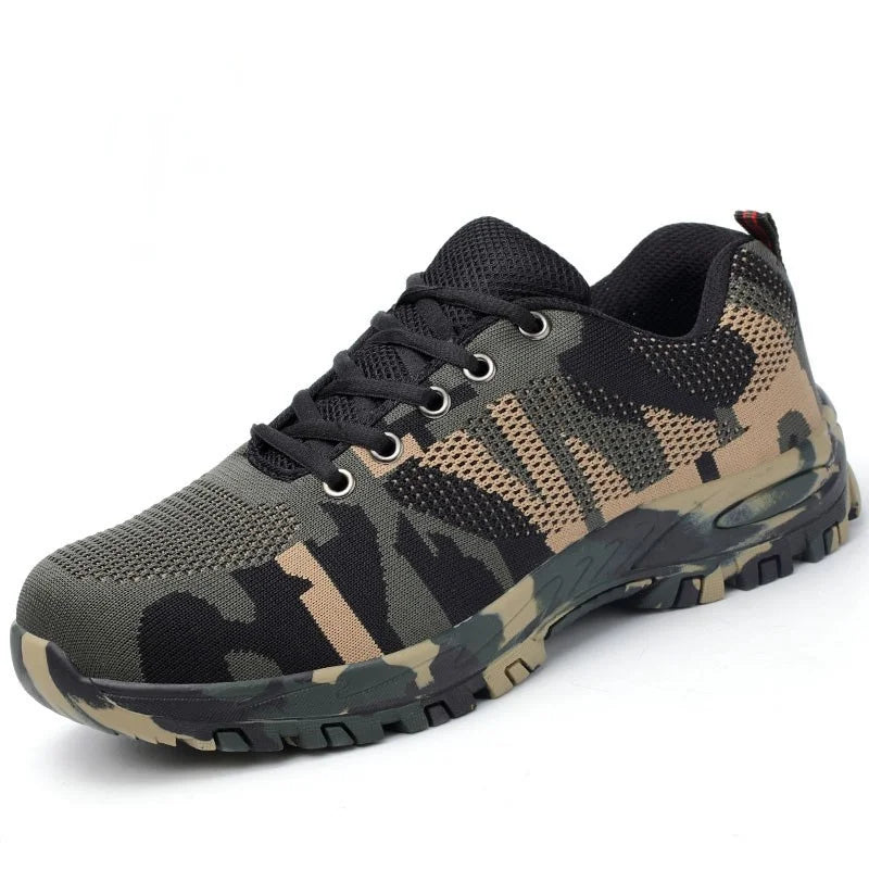 Fashion Plus Size Men's Outdoor Mesh Sneakers Military Work Casual Shoes