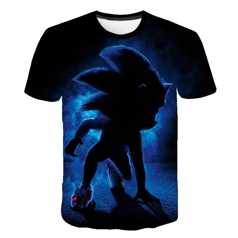 Boys Sonic T-Shirt Kids TShirts Baby Boys Casual Short Sleeves Print T-shirt For Boy Summer Children Tee Shirts Tops