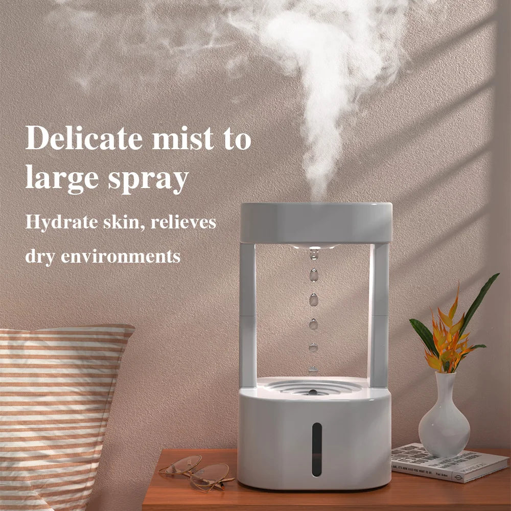 Anti Gravity Humidifier Diffuser Water Drop Falling Remote Control Mini Mist Maker Humidifier