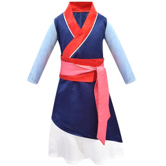 New Movies Halloween Child Hua Mulan Costume Christmas Girls Mulan Dress Children Traditional Chinese Clothes Mulan Hair Sword