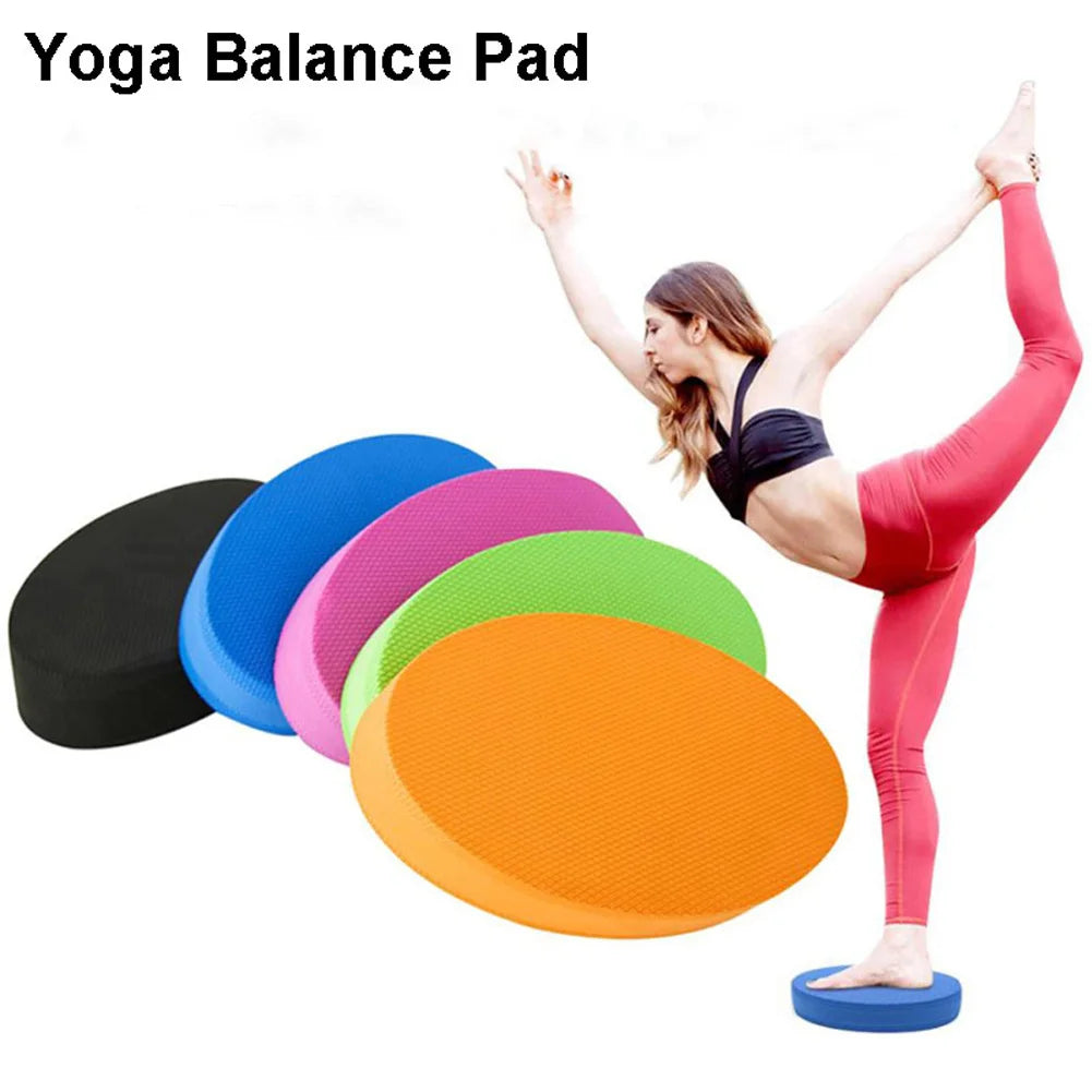 YFASHION TPE Mat Yoga Cushion Balance Pad Gym Fitness Exercise Foam Board Gym Oval Exercise Accessories 28 x 17 x 6cm