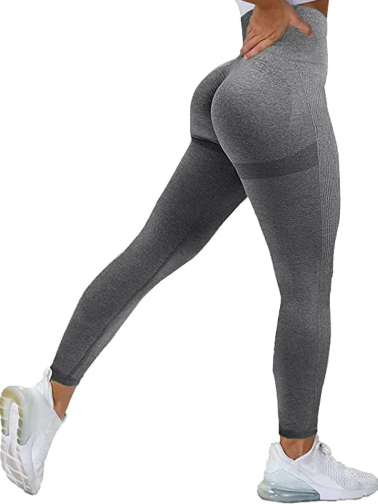 Women Seamless Workout Leggings High Waist Push Up Leggings Ladies Legging