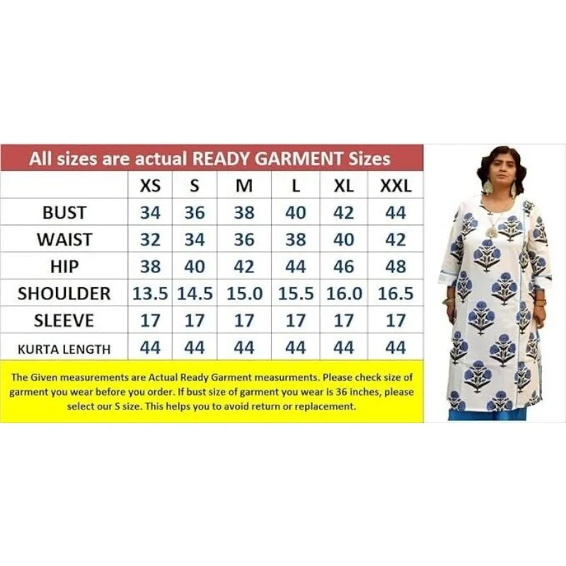 Indian Women Designer Cotton Printed Work Straight Salwar Kurta Wedding Dress