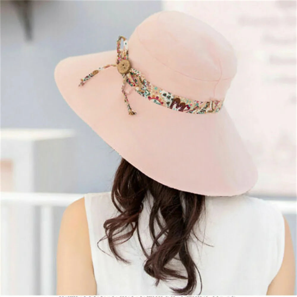 Bucket Hat Women Fashion Summer Wide Brim Hat