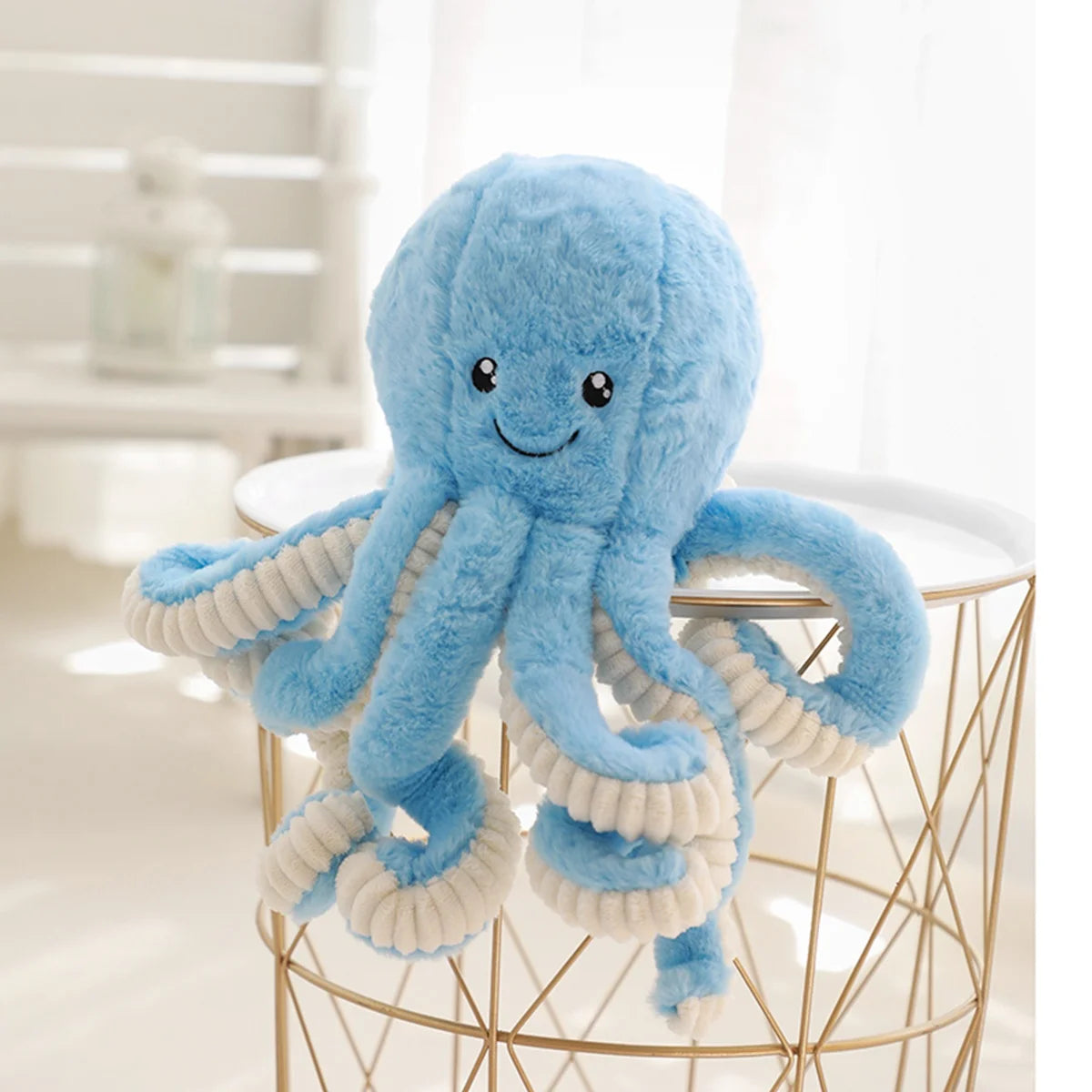 18-80CM Colorful Octopus Plush Toys Soft Stuffed Cartoon Animals Doll