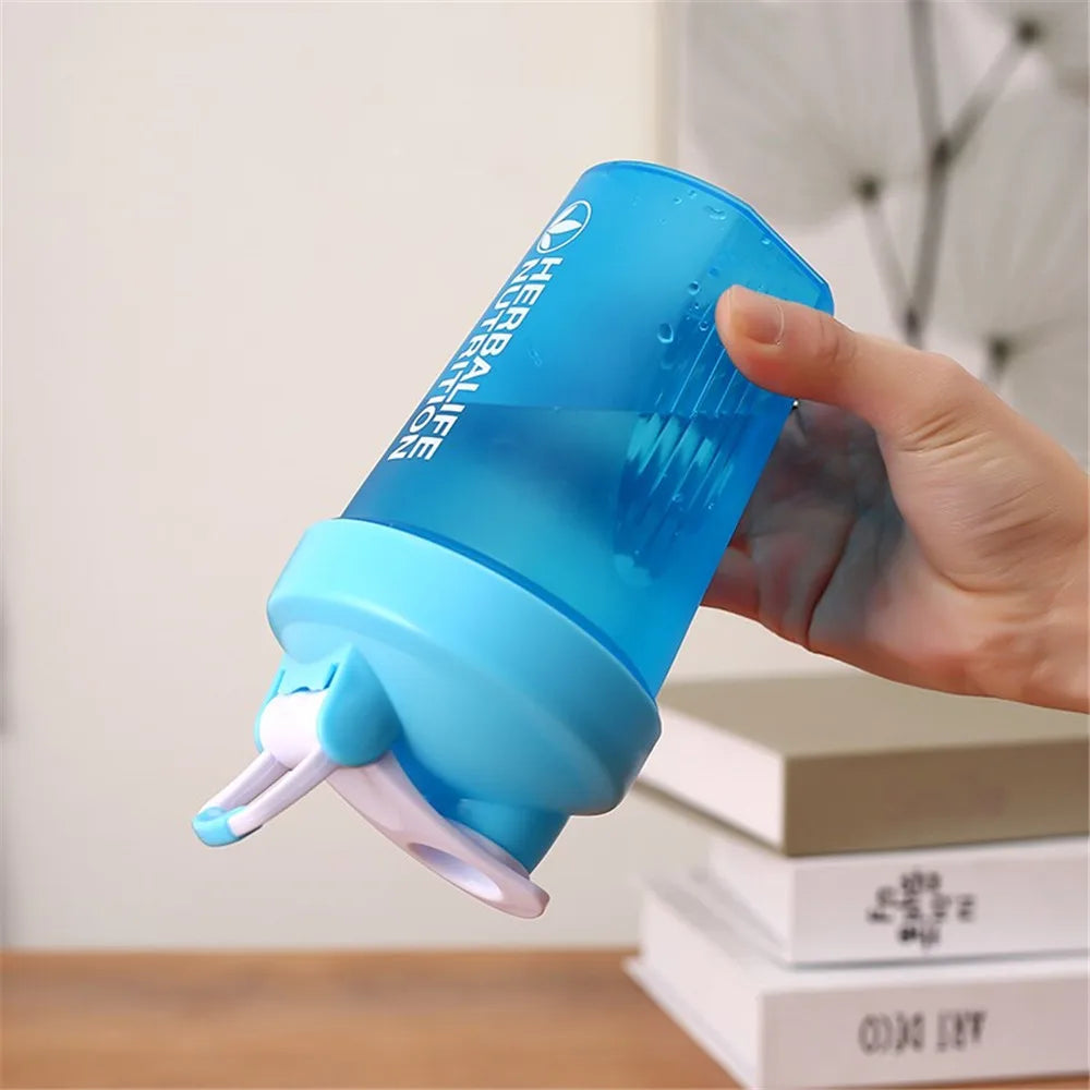 400ML Protein Shaker Bottle Sport Whey Powder Mixing Bottle