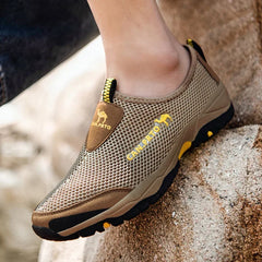 Men Casual Shoes Fashion Summer Shoes Mesh outdoor Breathable Slip-on Flats Men Sneakers