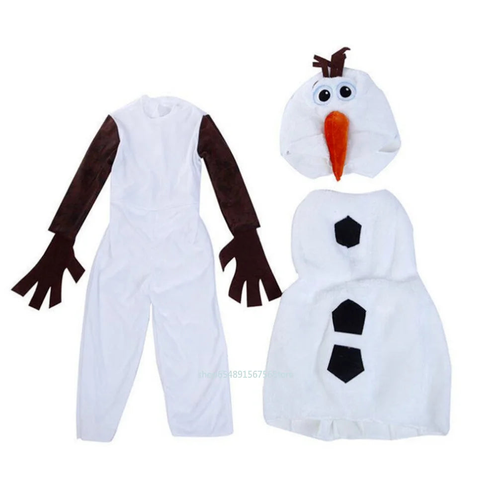 Disney Frozen Olaf Children Clothing Comfy Deluxe Plush Cute Snowman Baby Toddler Kids Costumes Halloween