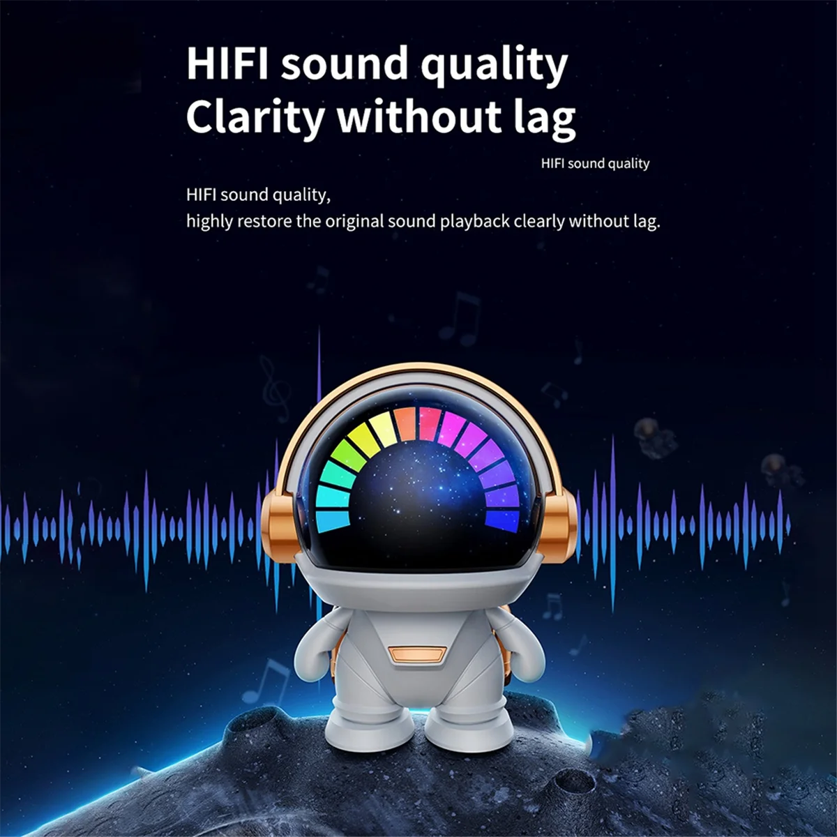 Astronaut Wireless Bluetooth Speaker Tws Cute Desktop Space Robot Subwoofer Bluetooth Speaker