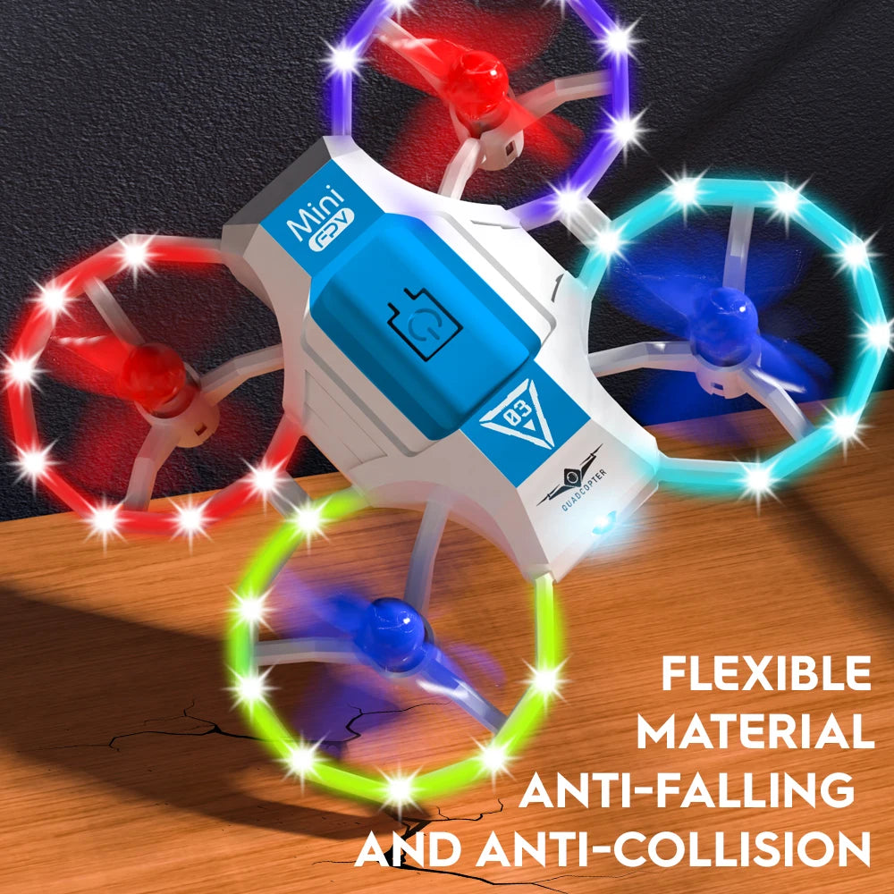 Mini Drones KF601 With Music And Lights Quadcopter Easy 360° To Control RC Helicopter Children Toys