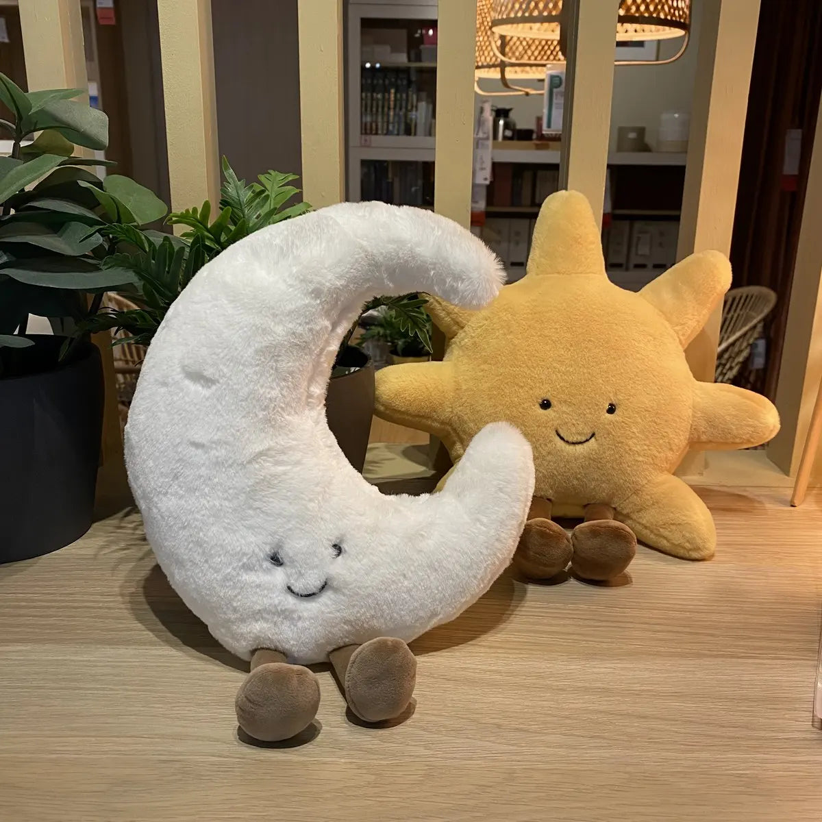 Sun Moon Soft Plush Toy Baby Cute Throw Pillow