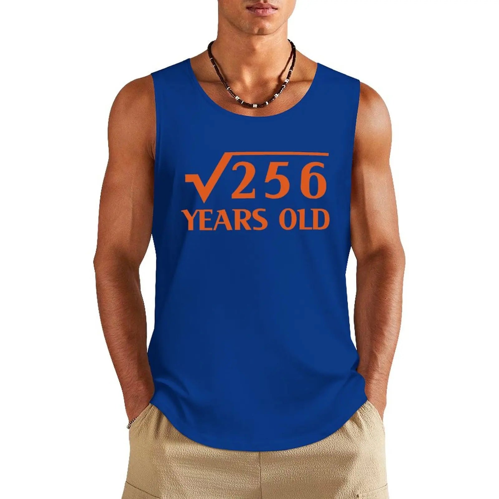 16th Happy Birthday Art 16 Years Old Square Root of 256 Tank Top t-shirt for men Man gym clothes