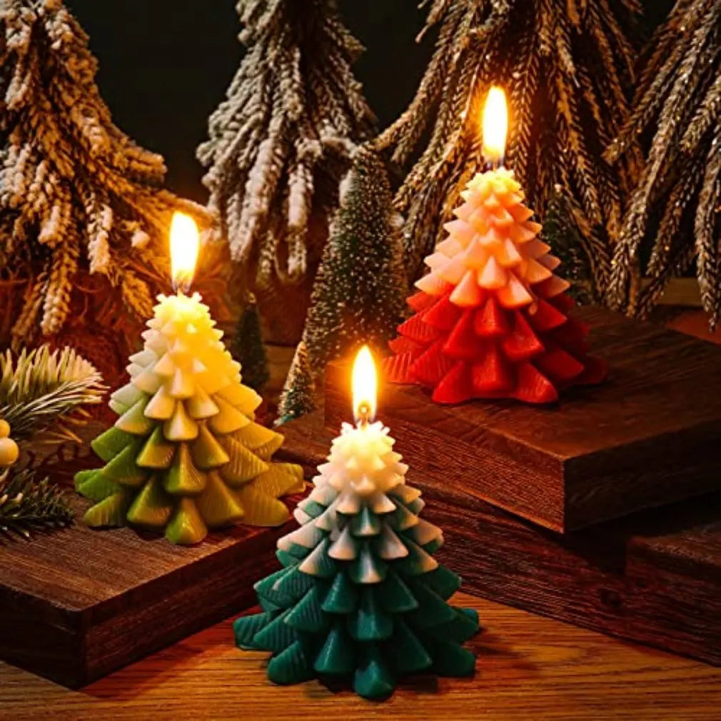 Christmas tree scented candle set souvenir decoration home props