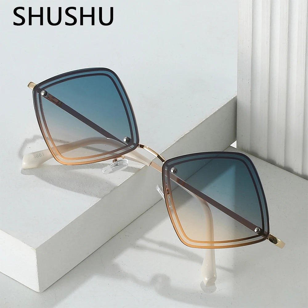 Quadrilateral Small Sunglasses Retro For Women