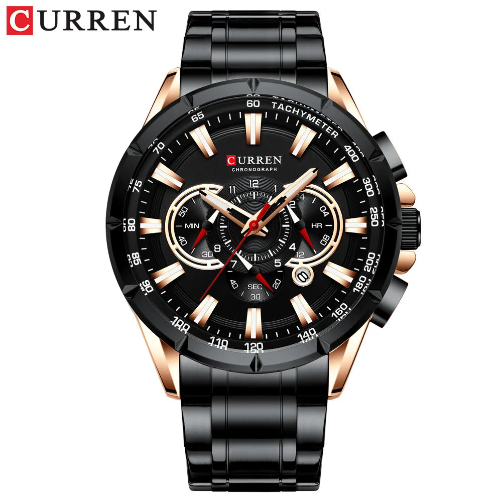 Watch For Men Top Brand Business Luxury High Quality Men Watch Calendar Stop Watch