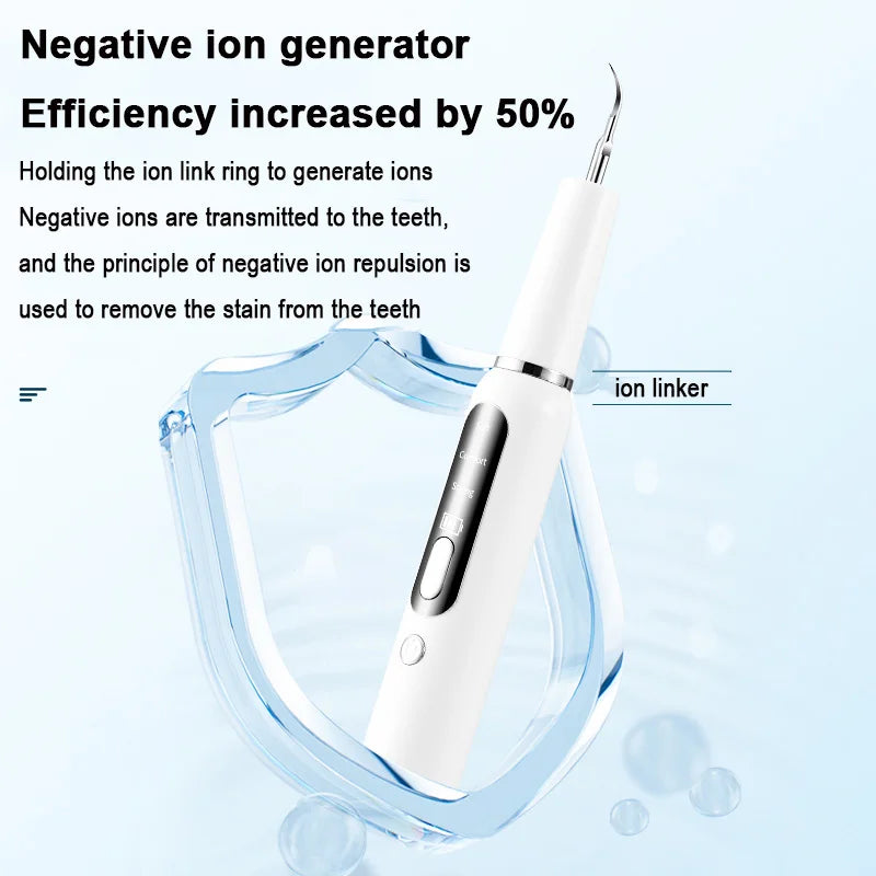 Electric Ultrasonic Dental Scaler Calculus Oral Tartar Tooth Stain Cleaner Teeth