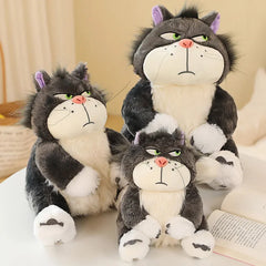 Kawaii Cinderella Lucifer Cat Plush Toys Soft Anime Cartoon Princess Kids Stuffed Animals Doll