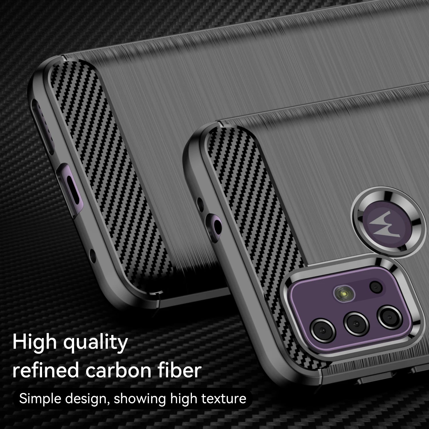 Soft Phone Cover Motorola G10 G20 G30 G13 G23 G32 G41 Shockproof Carbon Fiber Case For Moto G40 Fusion Silicone Cases