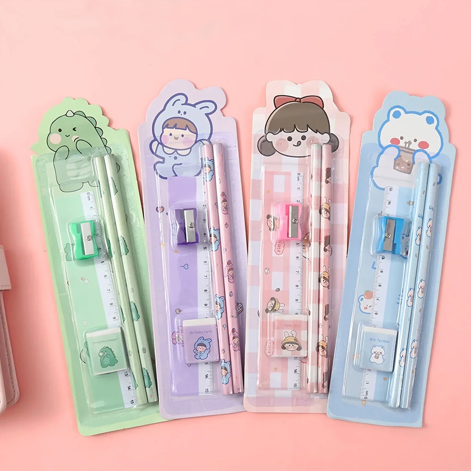 5Pcs Cute Cartoon Pencil Set