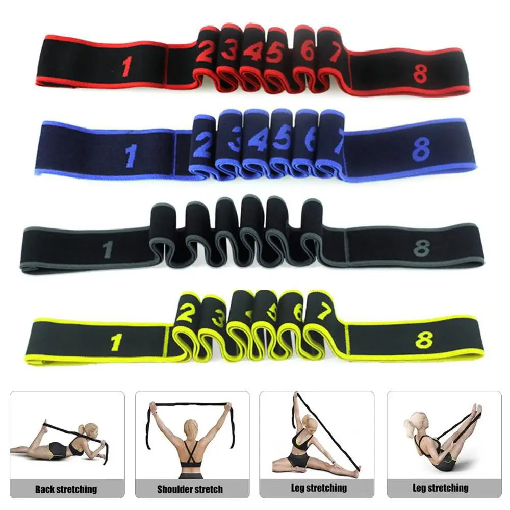 Yoga Belt Fitness Equipment Pull Rope Pilates Tension Band Stretch Belt Yoga Pull Strap